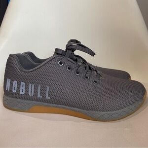NoBull Superfabric Trainer Low Grey / Gum Bottom Size 8 M CrossFit
